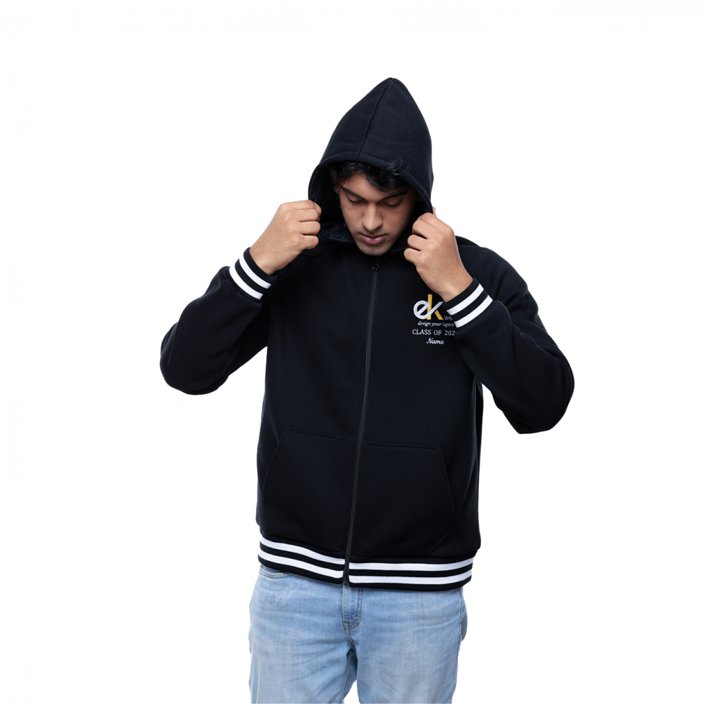Hoodie Zip Up Poly Cotton - Image 4
