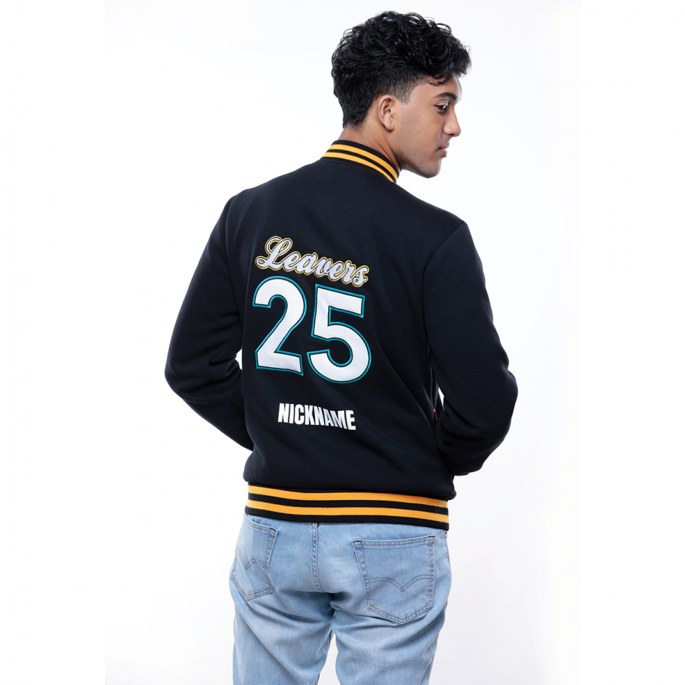 Classic Varsity Button Jacket Poly Cotton - Image 2