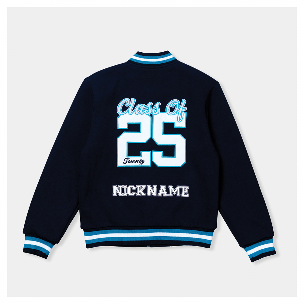 Classic Varsity Zip Jacket Poly Cotton - Image 2