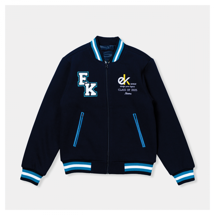 Classic Varsity Zip Jacket Poly Cotton