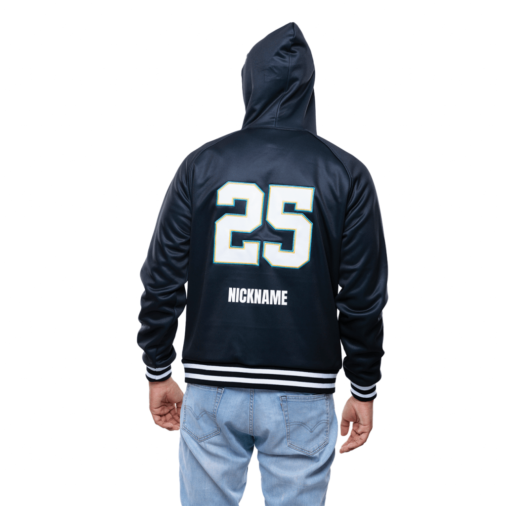 hoodie zip up sublimated